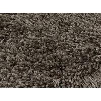 smoke brown super thick shaggy rug cascade 100x150