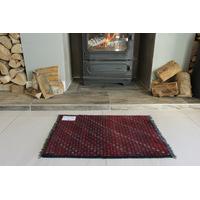 Small Afghan Red Oriental Rug