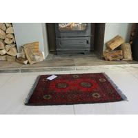 small medallion afghan red oriental rug