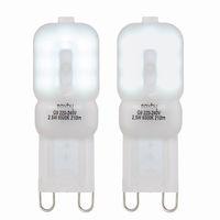 Smd g9 dim 2.5W SMD LED G9 Dimmable Twin Pack Daylight 210LM - 85676