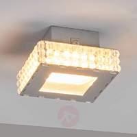 Small LED ceiling light Marlit with glass stones