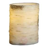 small led candle anjuli with a birch look 10 cm