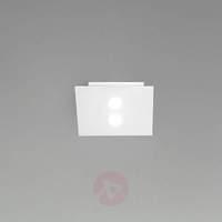 Small LED ceiling light Slim, 2-bulb, white