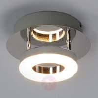 Small chrome ceiling lamp Daron with LEDs