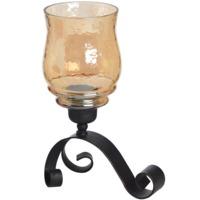 Small Swirl Glass Candle Lamp