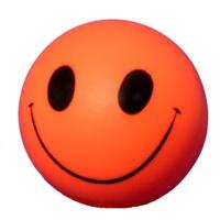 Smiley Ball Squeaky Dog Chew Toy