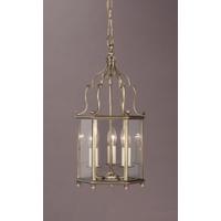 SMBBL00004/AB Belgravia 3 Light Brass Hanging Lantern