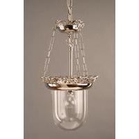 Small N670 Traditional Solid Brass Storm Nickel Plated 1 Light Pendant