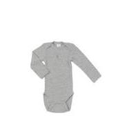 Smallstuff - Long Sleeved Body W. Jacquard lace - (Grey 98cm)