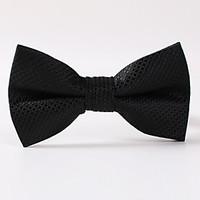 Small Black Plaid Bow Tie