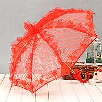 Small Lace Manual Opening Wedding Umbrella Bridal Parasol Accessories For Wedding Bridal Shower Umbrella(More Colors)