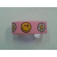 Smiley Flowers Rubber Wristband - 65mm Diameter X 25mm High