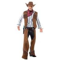 smiffys fringe cowboy costume medium 22656m