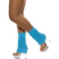 Smiffys Leg Warmers Neon Blue