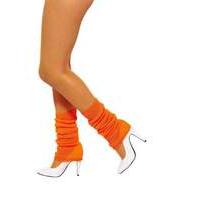 smiffys leg warmers neon orange