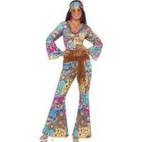 Smiffys - Hippy Flower Power Costume - Medium (39493m