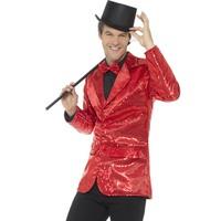 Smiffy\'s 46983l Red Men\'s Sequin Jacket