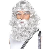 Smiffy\'s Zeus Wig - Grey