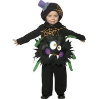 Smiffy\'s Toddler\'s Crazy Spider Costume, Tabard & Hood, Ages 1-2, Size: S, 35650