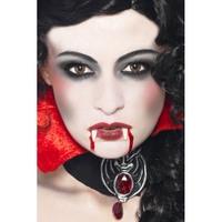 smiffys vampire make up set with fangs sponge