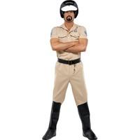 Smiffy\'s Village People Motorcycle Cop Costume, Shirt, Trousers, Boot Covers, 