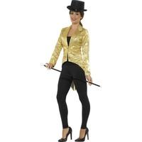 Smiffy\'s 21229s Sequin Tailcoat Ladies Jacket (small)