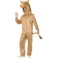 smiffys mens giraffe costume all in one and hood party animals serious