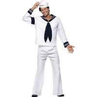 smiffys mens village people navy costume top trousers hat village
