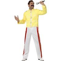Smiffys Queen Freddie Mercury Costume - Freddie Mercury - Large