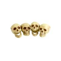 Smiffy\'s Skull Head Natural Colour - 4 Pieces