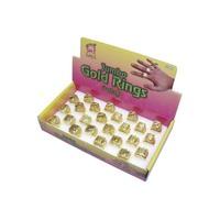 Smiffy\'s Jumbo Size Rings Gold