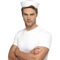 Smiffy\'s Men\'s Doughboy Us Sailor Hat, White, One Size, 5020570000892