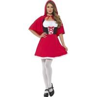 small womens red riding hood fancy dress costume