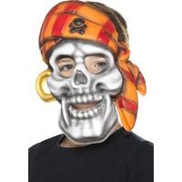 smiffys 46979 pirate skull mask one size