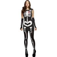 smiffys fever sexy skeleton womens costume fancy dress halloween small