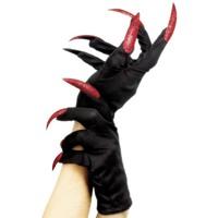 Smiffy\'s Gloves Halloween Red Nails