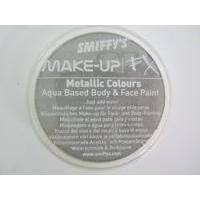 Smiffys Make-up Fx, Metallic Silver, Aqua Face And Body Paint, 16ml, Water Based