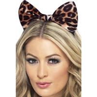 Smiffy\'s Cheetah Bow On Headband