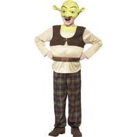 Smiffy\'s Children\'s Shrek Costume, Padded Top, Trousers & Mask, Shrek, Ages