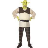 Smiffy\'s Men\'s Shrek Costume, Padded Top, Trousers & Mask, Shrek, Size: L, 