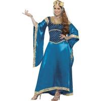 smiffys womens tales of old england maid marion costume dress glovette ...