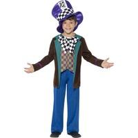 smiffys childrens deluxe hatter costume jacket trousers and hat ages 7 ...