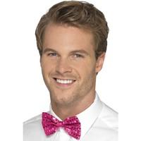 Smiffy\'s Men\'s Sequin Bow Tie (pink)
