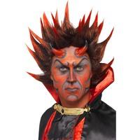 Smiffy\'s Devil Punky Spikes Wig - Black/red