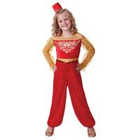 Small Red Girls Princess Aladdin Costume