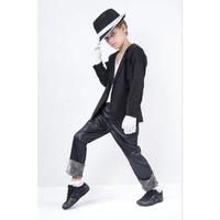 Small Black Boys Superstar Jacket & Trousers