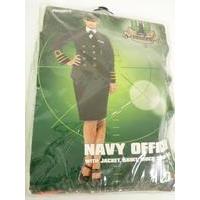 Small Black Ladies Navy Officer Costume