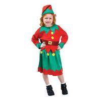 Small Girls Santa\'s Helper Costume
