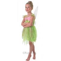 Small Girls Tinker Bell Dress With Light Up Wings Costume