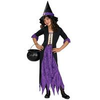 Small Purple Girls Gothic Witch Costume